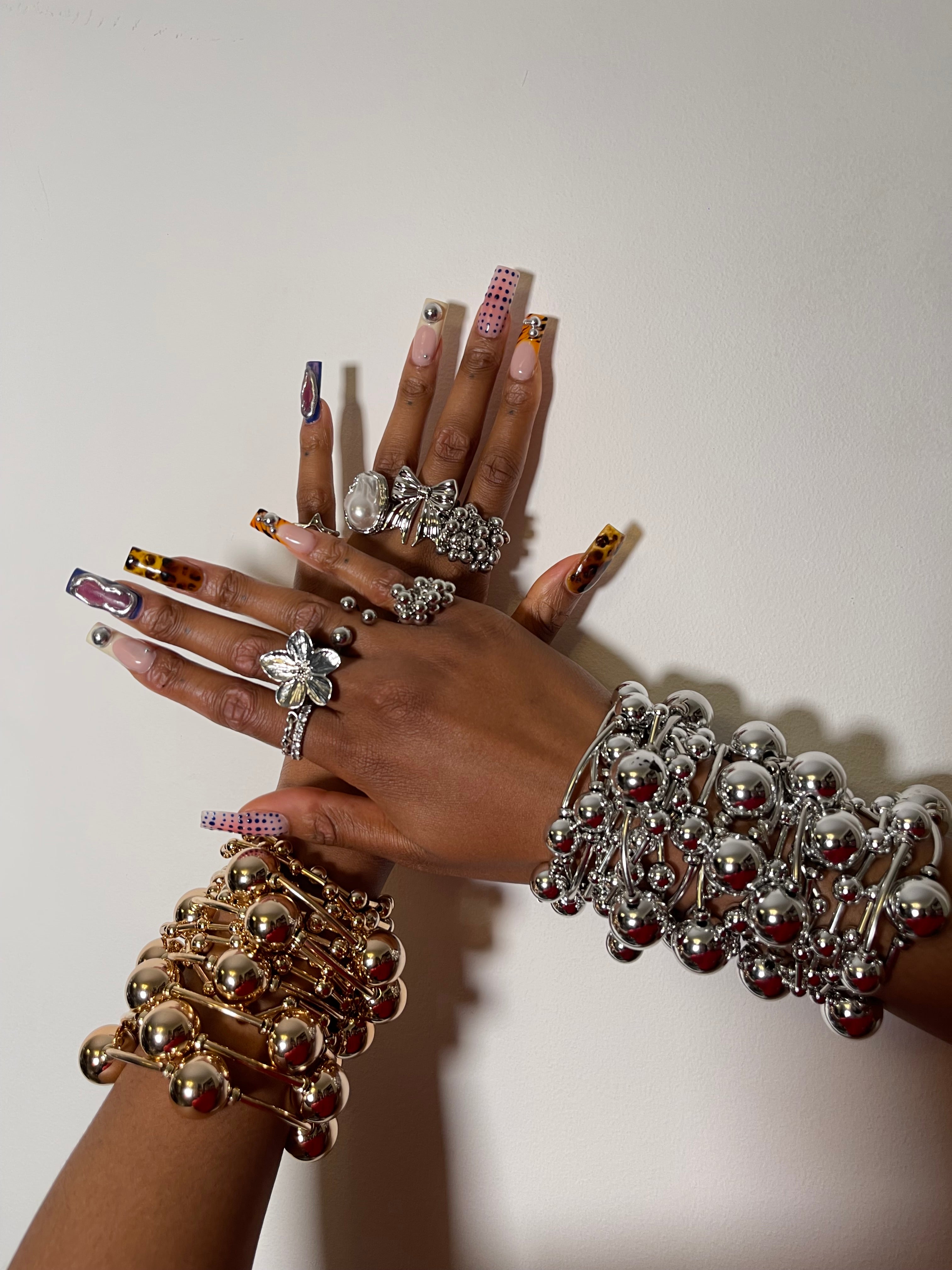 Ultimate Chrome Bubble Ball Bracelet