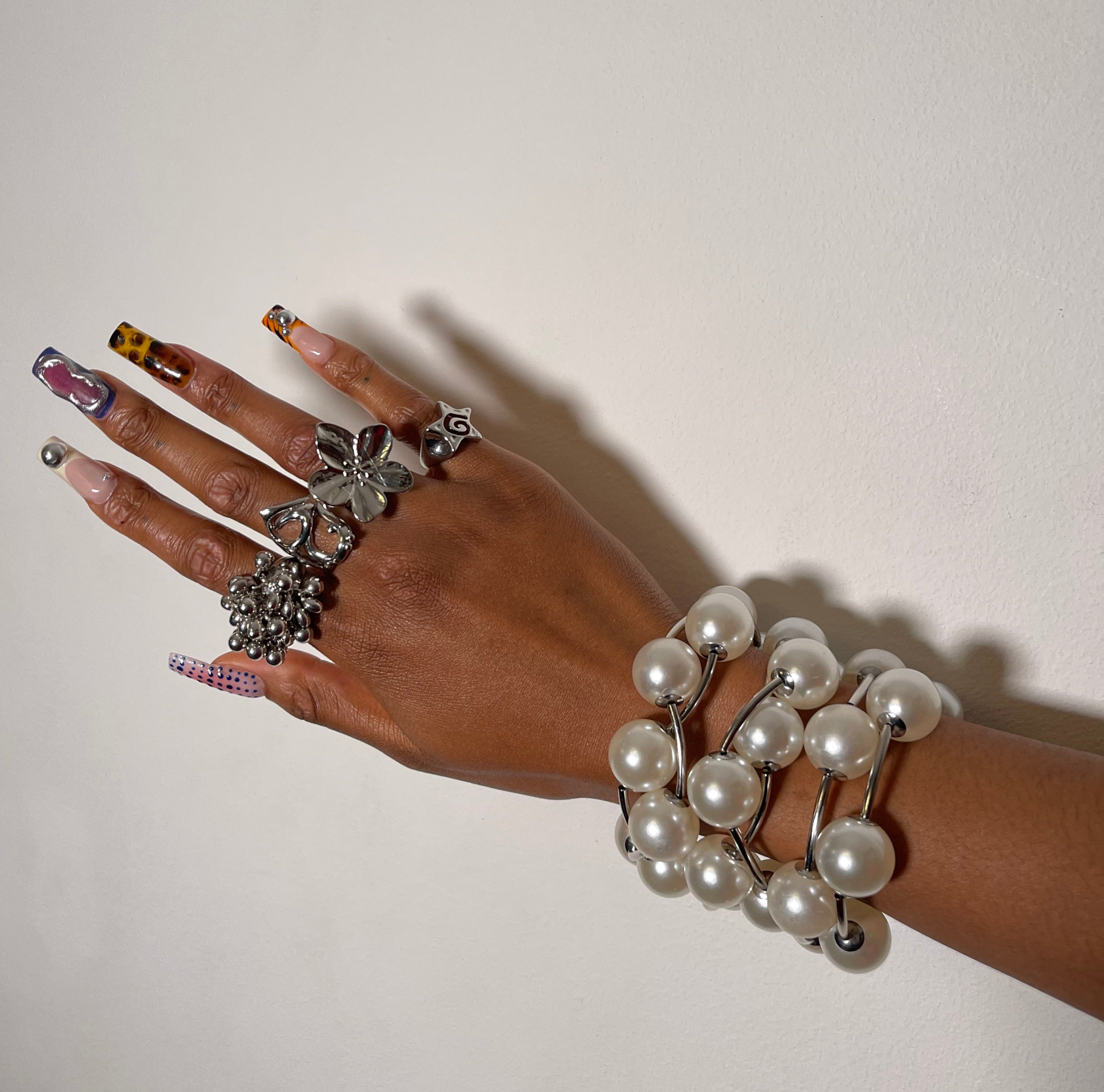 Pearl Bubble Ball Bracelet