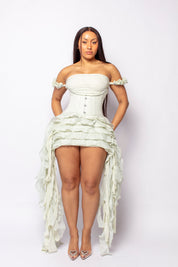 Dolly Mint Green Corset Dress