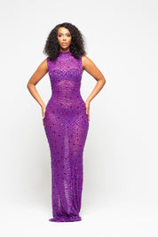 Nessa Purple Maxi Dress Limited Edition Pre-Order