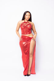 Calypso Red Two Piece