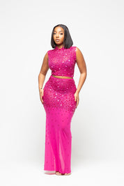 Nessa Fuchsia Pink Two Piece Pre-Order