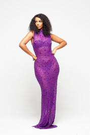 Nessa Purple Maxi Dress Limited Edition Pre-Order