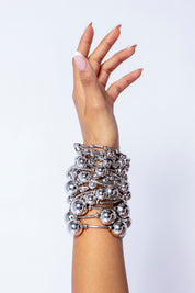 Ultimate Chrome Bubble Ball Bracelet