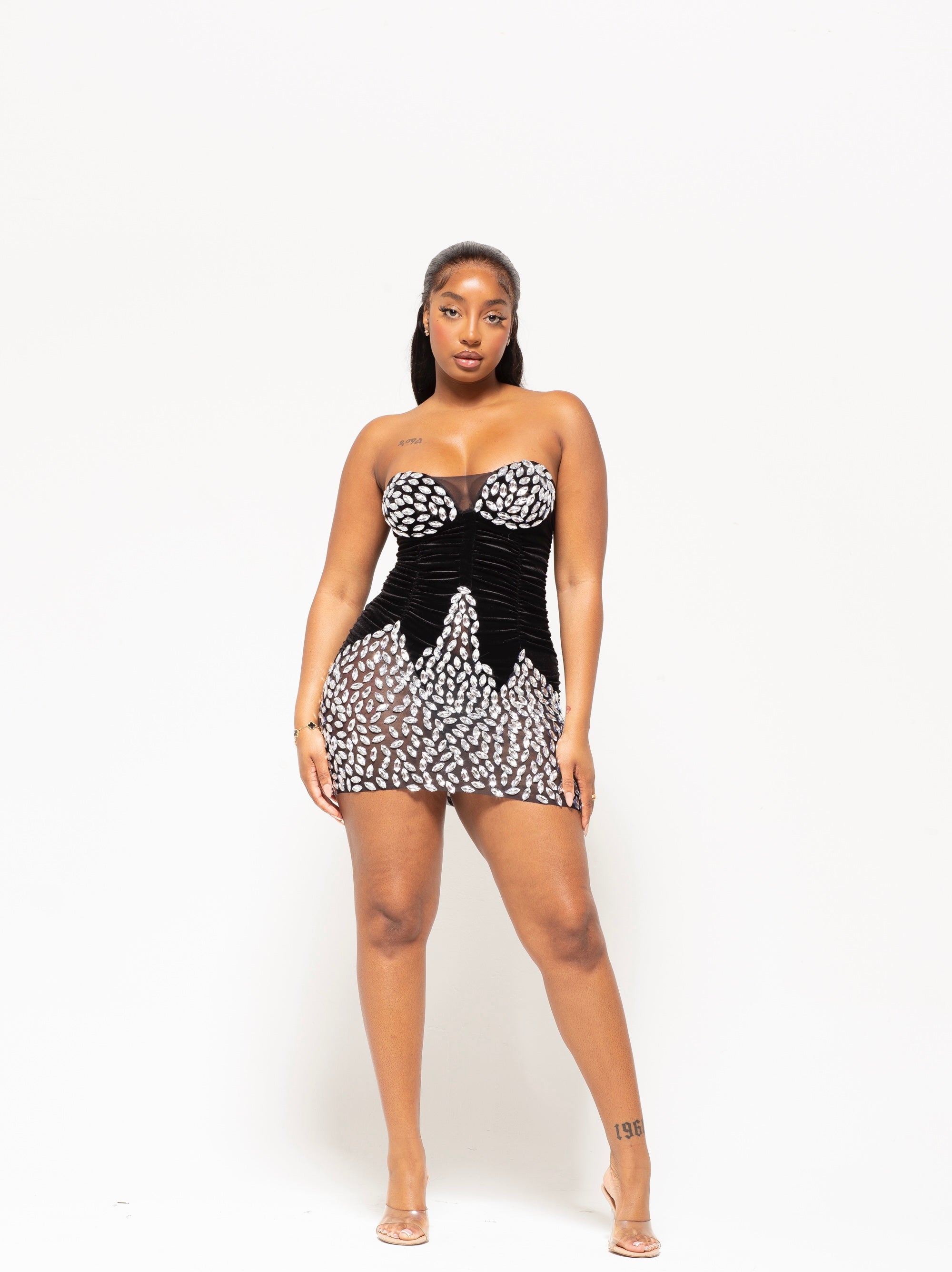 Gabbie Velvet Mini Dress Pre-Order