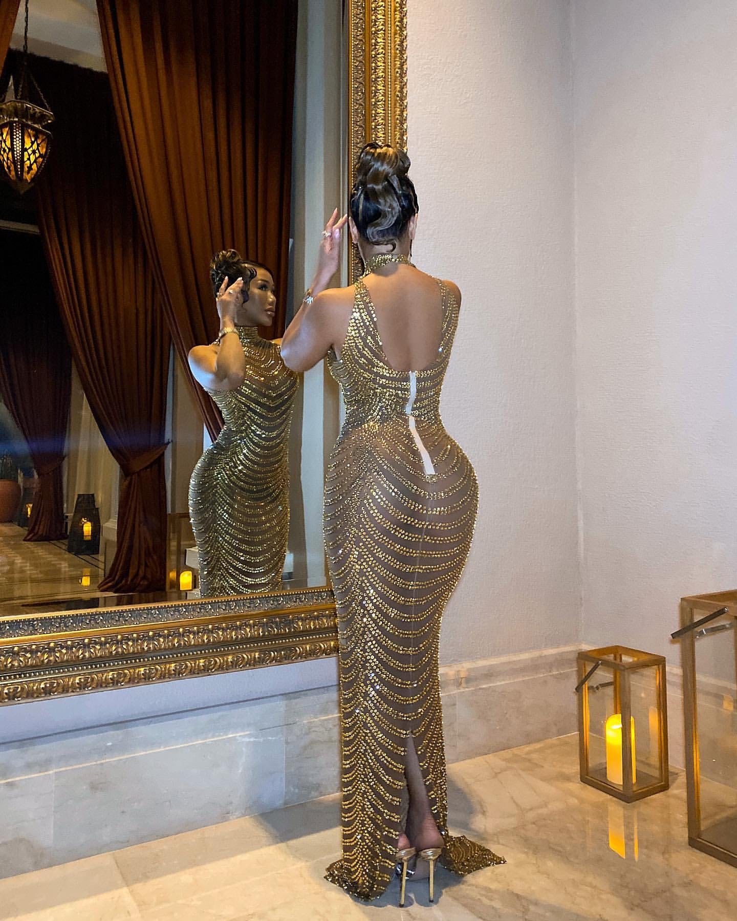 24K Gold Dress Denoa Label 24K Gold Dress Denoa Label
