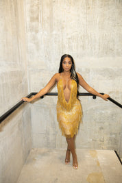 Starlit Fringe Dress