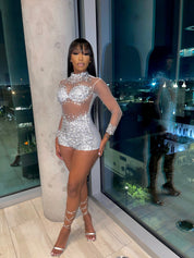 Cassie Rhinestone Playsuit