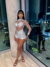 Cassie Rhinestone Playsuit
