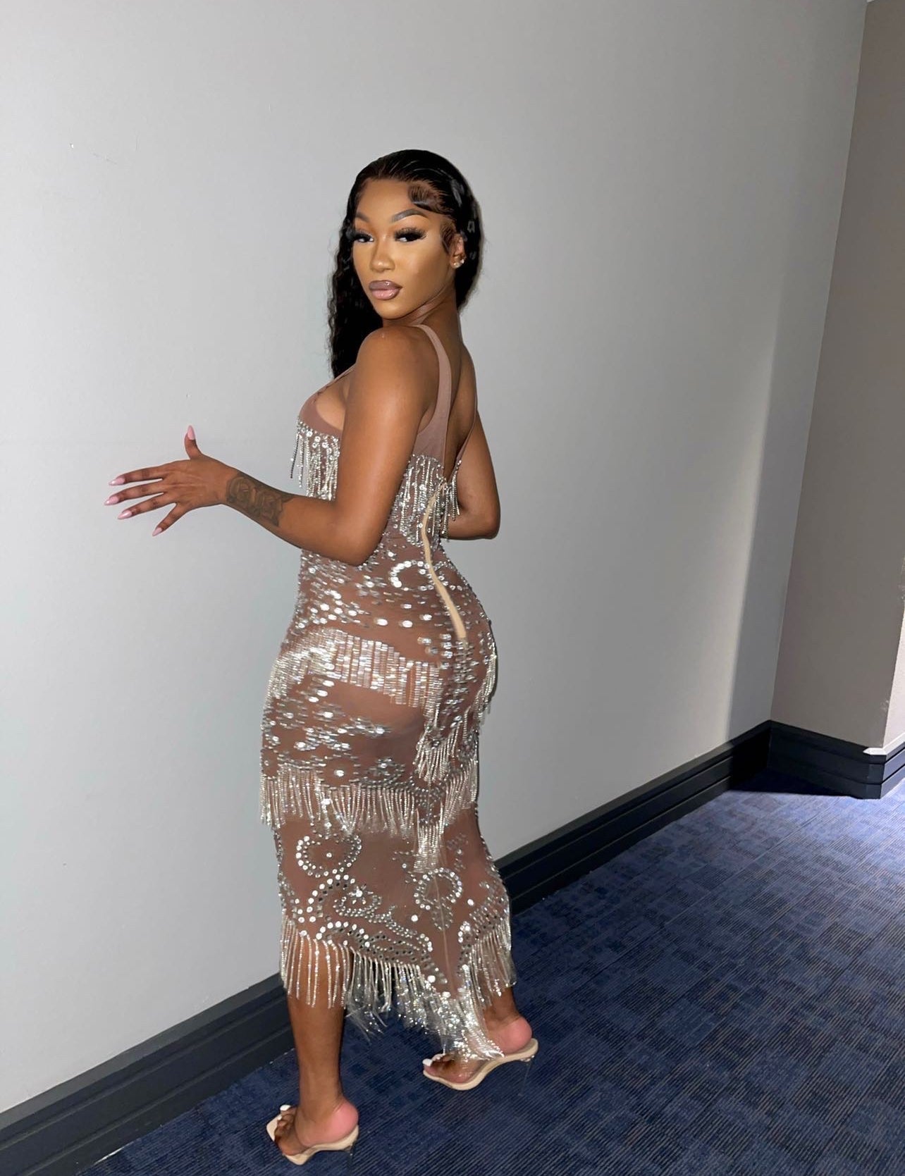 Kyla Rhinestone Pearl Blazer