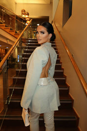 Heidi Backless Diamante Blazer