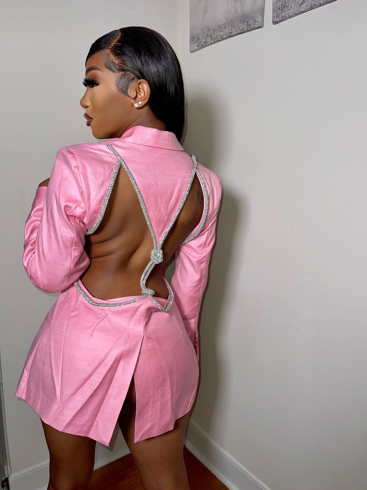 Heidi Backless Diamante Blazer