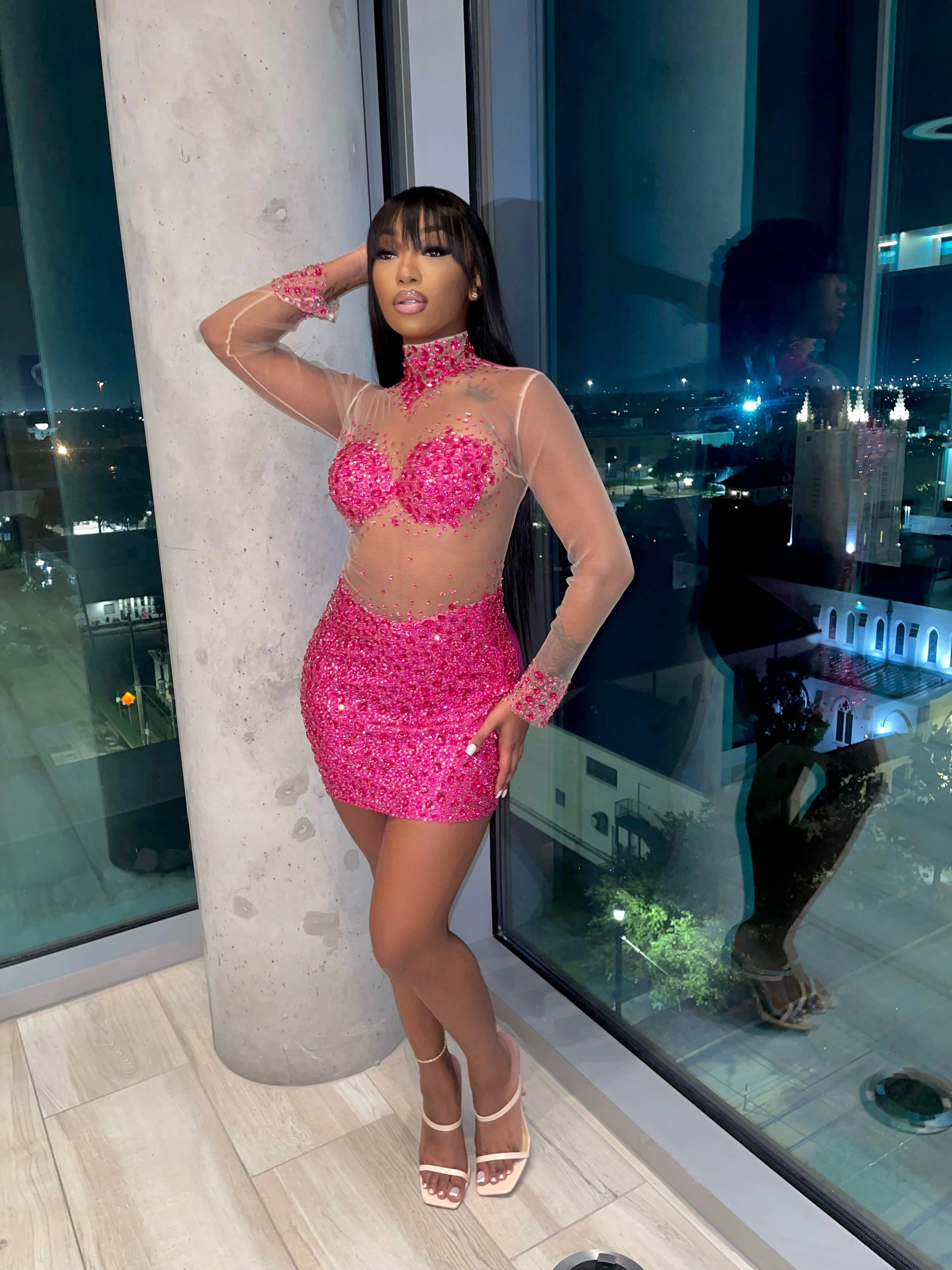 Erin Rhinestone Dress