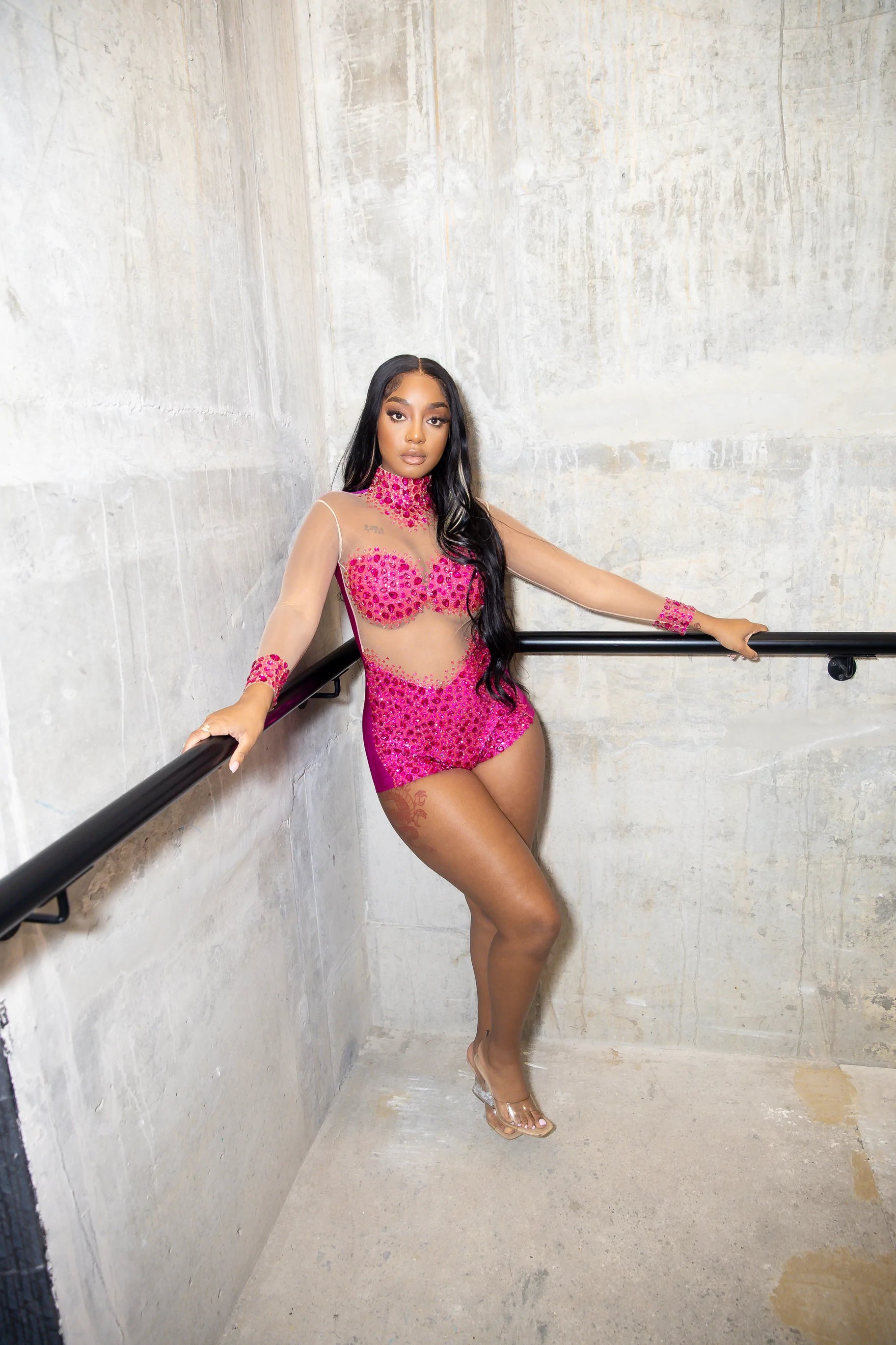Cassie Rhinestone Playsuit