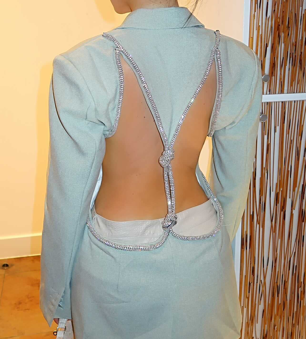 Heidi Backless Diamante Blazer