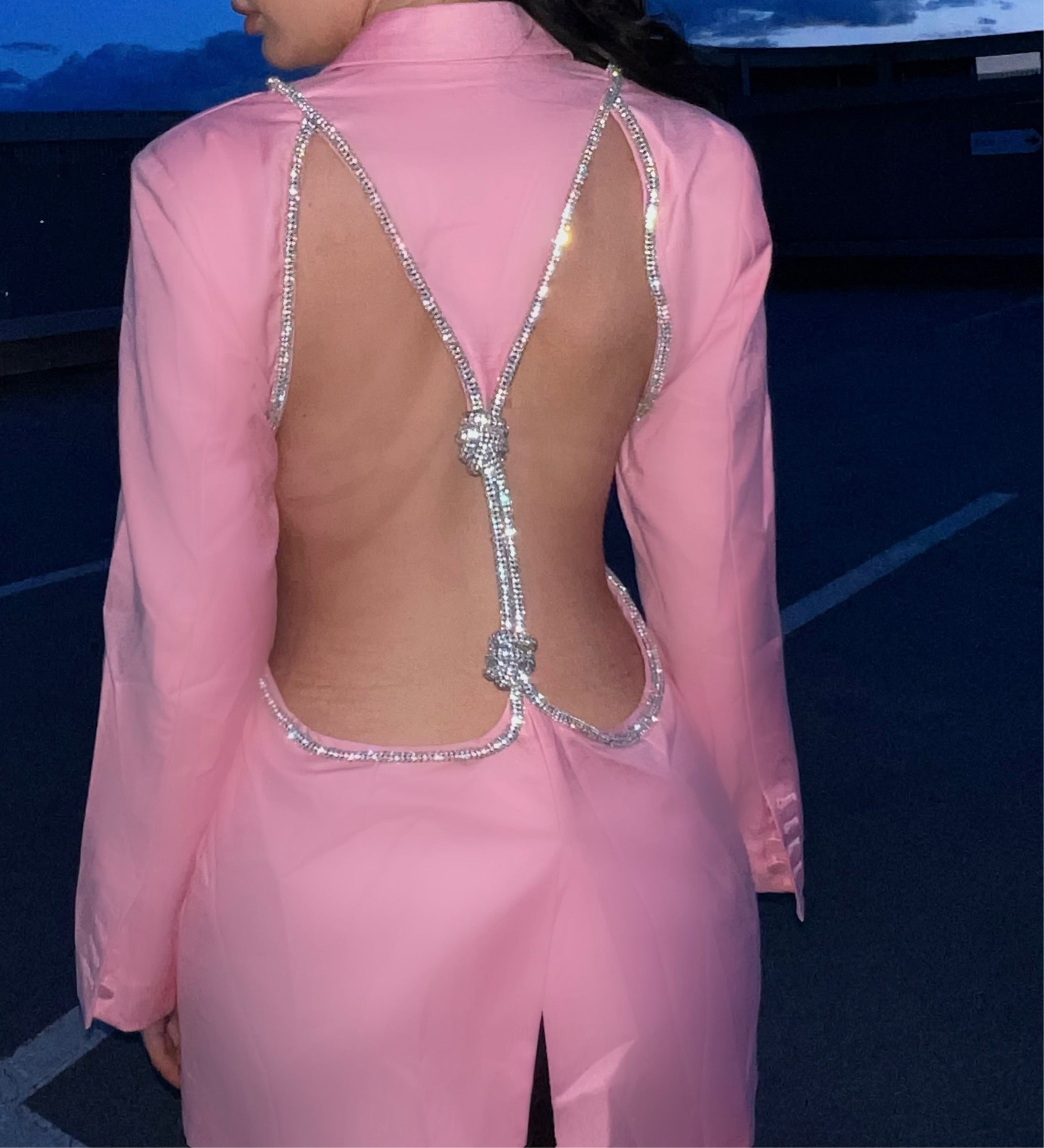 Heidi Backless Diamante Blazer