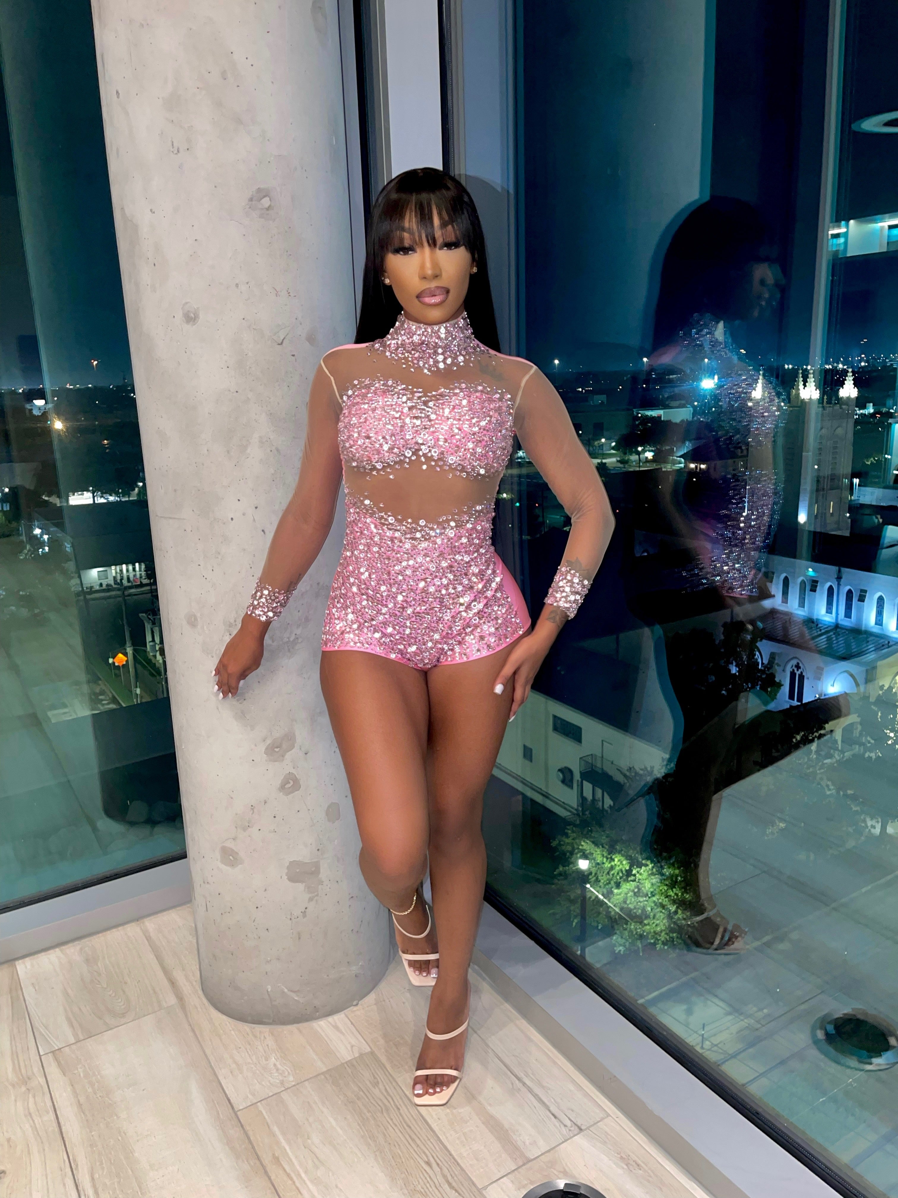 Cassie Rhinestone Playsuit
